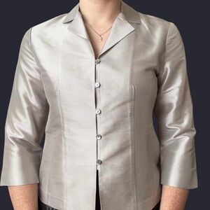 Talbots Silver Women's Top